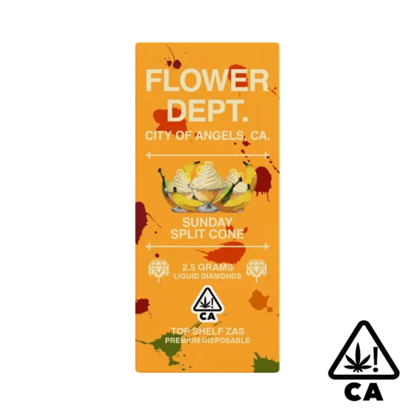 Flower Dept Sunday Split Cone product image – Liquid Diamonds vape