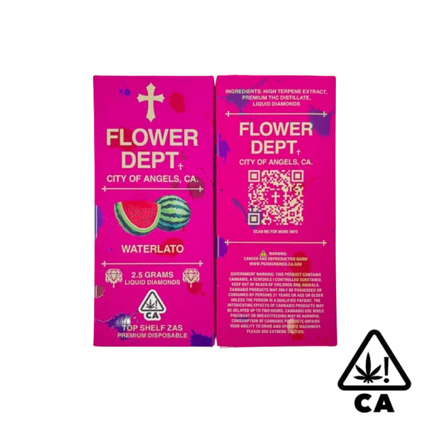 Flower Dept Waterlato product image – 2.5g THC Liquid Diamonds vape