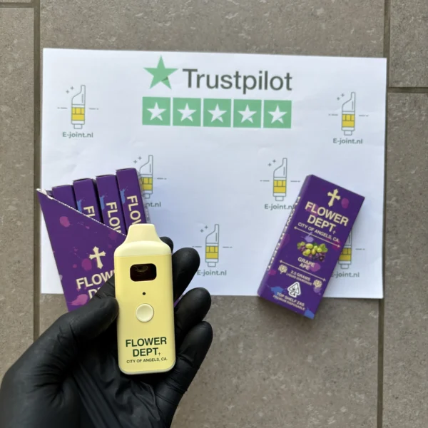 Flower Dept Grape Ape THC vape 2.5g product image – Indica disposable