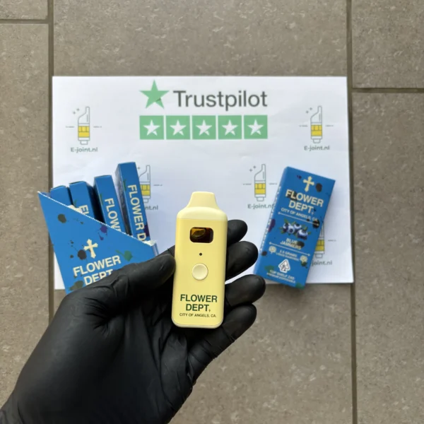 Flower Dept Blue Jammers THC vape 2.5g product image – Indica disposable
